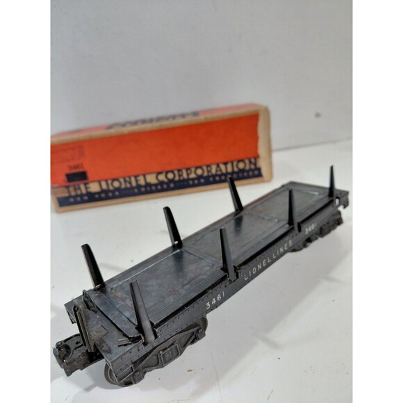 Lionel 3461 Train O Gauge Model Railroad Post War Operating Log Car w/Box - Picture 2 of 12